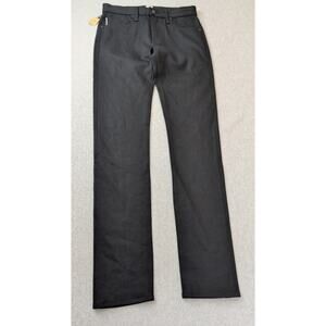 Hiroshi Kato Mens Jeans THE NEEDLE Skinny 4-Way Stretch Selvedge Black Raw SZ 30